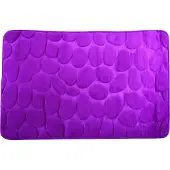 MSV Tapis de bain Microfibre PEBBLE 50x80cm Violet