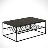 Skye Decor , Etna - Royal, table basse, noir, 100 % PANNEAUX DE PARTICULES MÉLAMINÉS, 95 x 55 x 43 cm