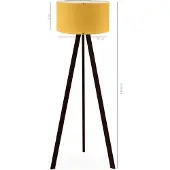 Opviq , AYD-2651, Lampadaire, moutarde, PVC, 21 x 38 x 140 cm