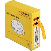 DeLOCK Marquage de câble n° 9, jaune 500 pièces
