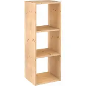 Astigarraga 3 Cubes Solid Pine Modular Shelving Marron
