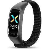 Cover-Discount OPPO Band - Bracelet en nylon noir (Nylon), Sangles de montre, Noir