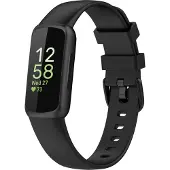 Cover-Discount Fitbit Inspire 3 - Bracelet de remplacement en silicone noir (Silicone), Sangles de montre, Noir