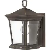 HINKLEY Applique d'extérieur Bromley, finition bronze huilé, 1xE27x60W, aluminium, dimensions : 29,9 x 20,3 x 23,3 cm, IP44,