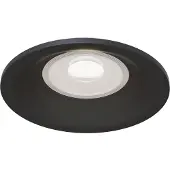 Maytoni Slim Downlight, Luminaire encastré GU10 noir Ø85mm (GU10, Aluminium)