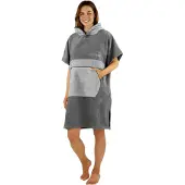 Normani Peignoir court gris clair / gris foncé