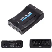 Hapena Péritel vers HDMI 2451010002 Convertisseur,720/1080p,alimenté par USB (Convertisseur de caméra)