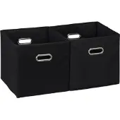 Relaxdays 2x boîte de rangement (33 cm, 2x)