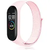 Cover-Discount Xiaomi Mi Band 7 - Bracelet de remplacement en tissu nylon (Nylon), Sangles de montre, Rose