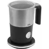 Jata JECL1900 Mousseur à lait et chauffe-lait automatique en acier inoxydable noir