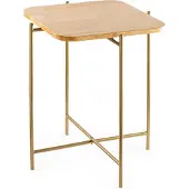 Skye Decor , Shb-005-A, table basse, 100 % BOIS, or, 46 x 46 x 56 cm
