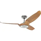 CasaFan Ventilateur de plafond Eco Talos, bois clair, métal, moteur à courant continu, , Eco Talos, Bois, Salon / séjour, Métal, Moderne