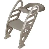 DOLU Siège de toilette d'apprentissage avec marchepied, couleur gris pierre