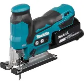 Makita Scie sauteuse sans fil 18V DJV185RFJ avec 2 batteries 3.0Ah, moteur sans balais et coffret Makpac pour des coupes précises dans le bois et le métal.