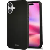 Sign Coque en silicone liquide pour iPhone 16 - Noir