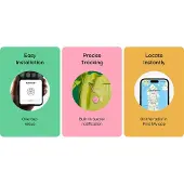 Momax Pinpop Apple Find My Certificated Tracker Blanc (Apple Find My), Traceur, Blanc