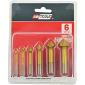 AWTOOLS POGŁĘBIACZ STOŻKOWY KPL. 6cz. 6,3-20,5 (6,3-20,5 mm)