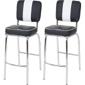 Mendler Tabouret de bar Akita (lot de 2)