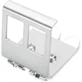 EFB Elektronik EFB Porte-module Keystone pour boîtier, acier inoxydable, p. 2xKeystone (Boîtier), Accessoires électroniques + boîtier, Argent
