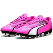 Puma Ultra Play FG/AG Chaussures de football pour hommes - 107763, Couleur:Rose, Chaussures hommes:46