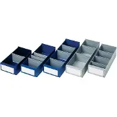 LA-KA-PE Caisson d'étagère L300xl160xH100/112mm gris PS