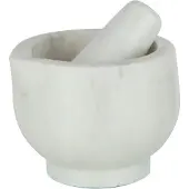 J-Line Mortier + pilon marbr blanc