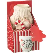 CARPE DIEM LAVENTIE Tasse +cuillere+bouillotte boite cadeau ceramique rouge