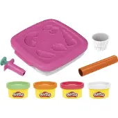 Play-Doh Coffret de jeu Create n Go Cupcakes, ensemble avec r?cipient de rangement, jouets d'art et d'artisanat pour enfants