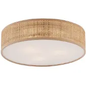 QAZQA Plafonnier oriental en rotin 38 cm - Trammy