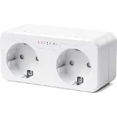Satechi , SmartPlug Duo Compatible HomeKit Siri Compact, Blanc