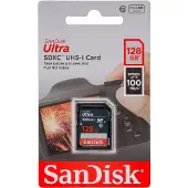 SanDisk Ultra Lite Sdxc 128gb 100mb/s Memory Card Noir