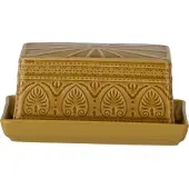 Bloomingville Rani Boîte À Beurre | Jaune | Grès | 82053008