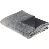Beliani Couverture SARASWATI 150 x 200 cm Gris clair