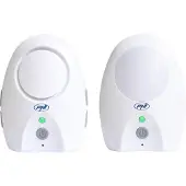 Pni Babyphone audio B5500 PRO sans fil, interphone, avec veilleuse, fonction vox et pager (Babyphone audio, 100 m)