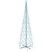 vidaXL Arbre de Noël cône 3000 LED Bleues 230x800 cm