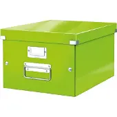 Leitz Caisse d'archives et de transport CD série Click + Store , taille moyenne, pour format A4, vert