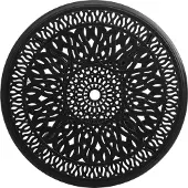 vidaXL Table de jardin noire 90x90x74 cm fonte d'aluminium