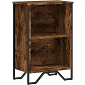 vidaXL Bibliothèque chêne fumé 50x31x74,5 cm bois d'ingénierie