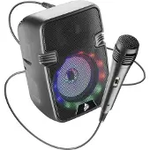 Music Sound Microphone karaoké Enceinte karaoké noire (60678)