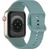 Cover-Discount Apple Watch 42/41/40mm - Bracelet sport en silicone de remplacement (Silicone), Sangles de montre, Vert