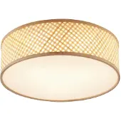 QAZQA Plafonnier oriental en bambou naturel 40 cm - Tremmo