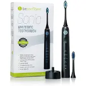 Beconfident Brosse à dents électrique blanchissant Sonic Noir-Or Rose
