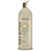 KATIVA Après-Shampooing de Luxe Beurre de Karité, Noix de Coco & Huile de Marula, Extra-Nutrition & Brillance, Vegan 1L