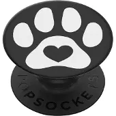 PopSockets Furever Friend PopGrip, Support pour smartphone, Noir