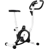 vidaXL Vélo d'appartement avec entraînement par courroie noir