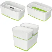 Leitz Boîte de rangement MyBox 5 litres blanc/vert