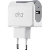 EKO , chargeur secteur USB universel 1A, blanc