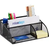 Relaxdays Organiseur de bureau treillis