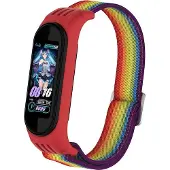 Cover-Discount Xiaomi Mi Band - Bracelet en nylon arc-en-ciel (Nylon), Sangles de montre, Multicolore