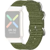 Cover-Discount OPPO Watch Free - Bracelet de remplacement en nylon vert (Nylon), Sangles de montre, Vert